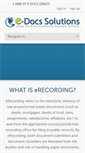 Mobile Screenshot of edocsrecording.com